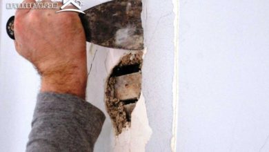 علاج تشققات الجدران